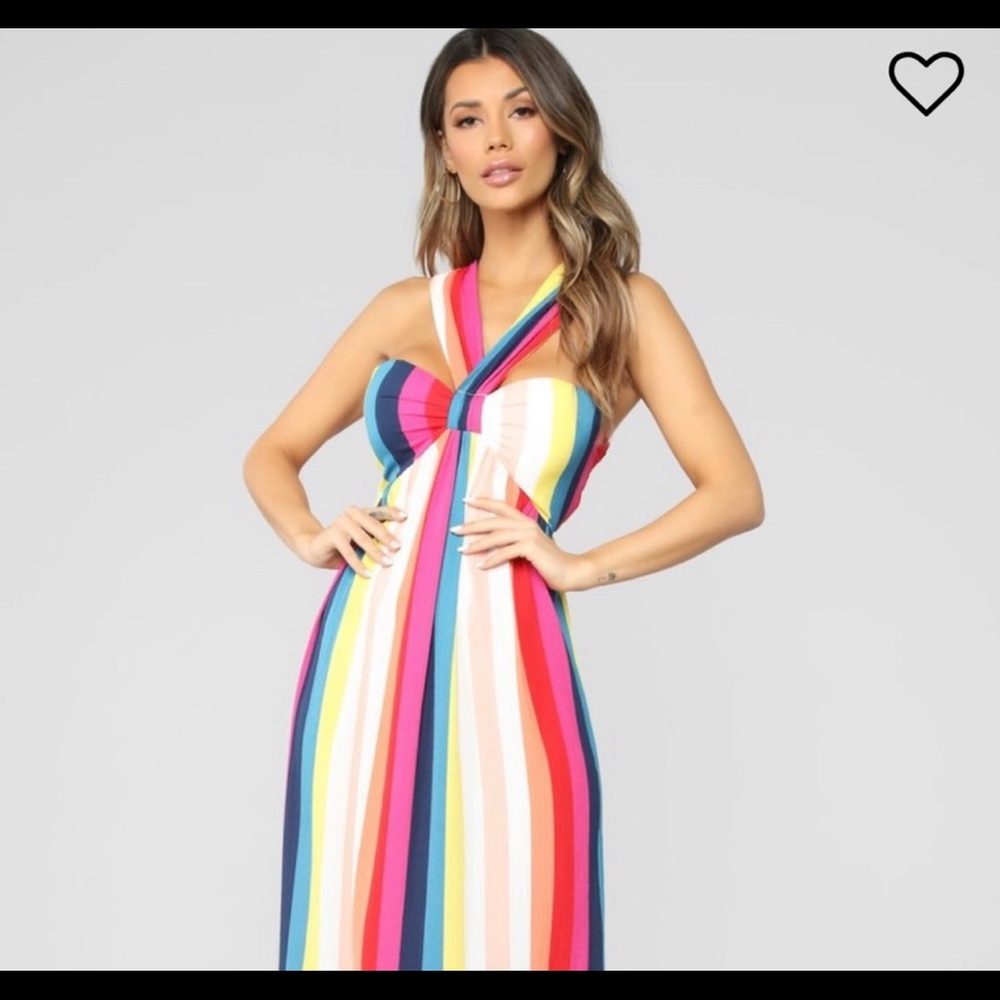Beautiful colorful Maxi Dress - BOHO Dress